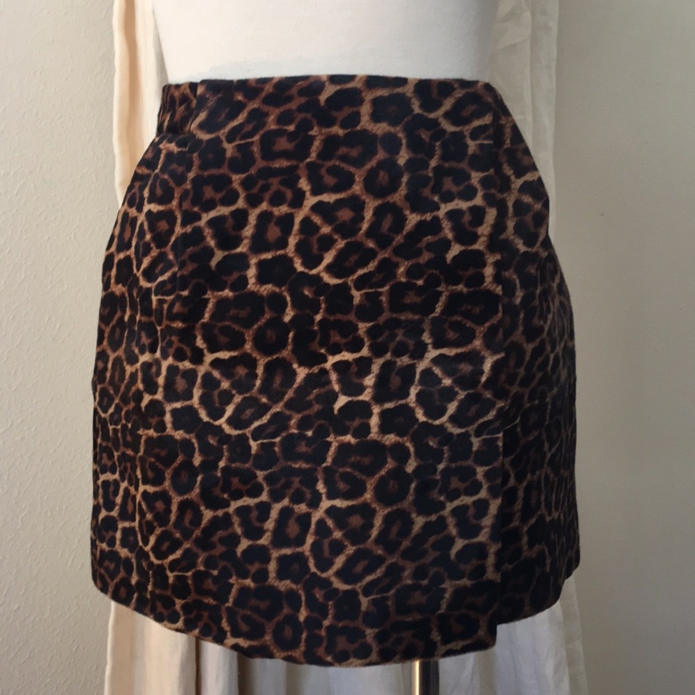 Diane von Furstenberg calf hair mini skirt